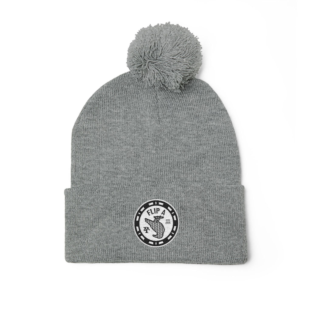 Paper Trail Flip a Bird Premium Pom-Pom Beanie