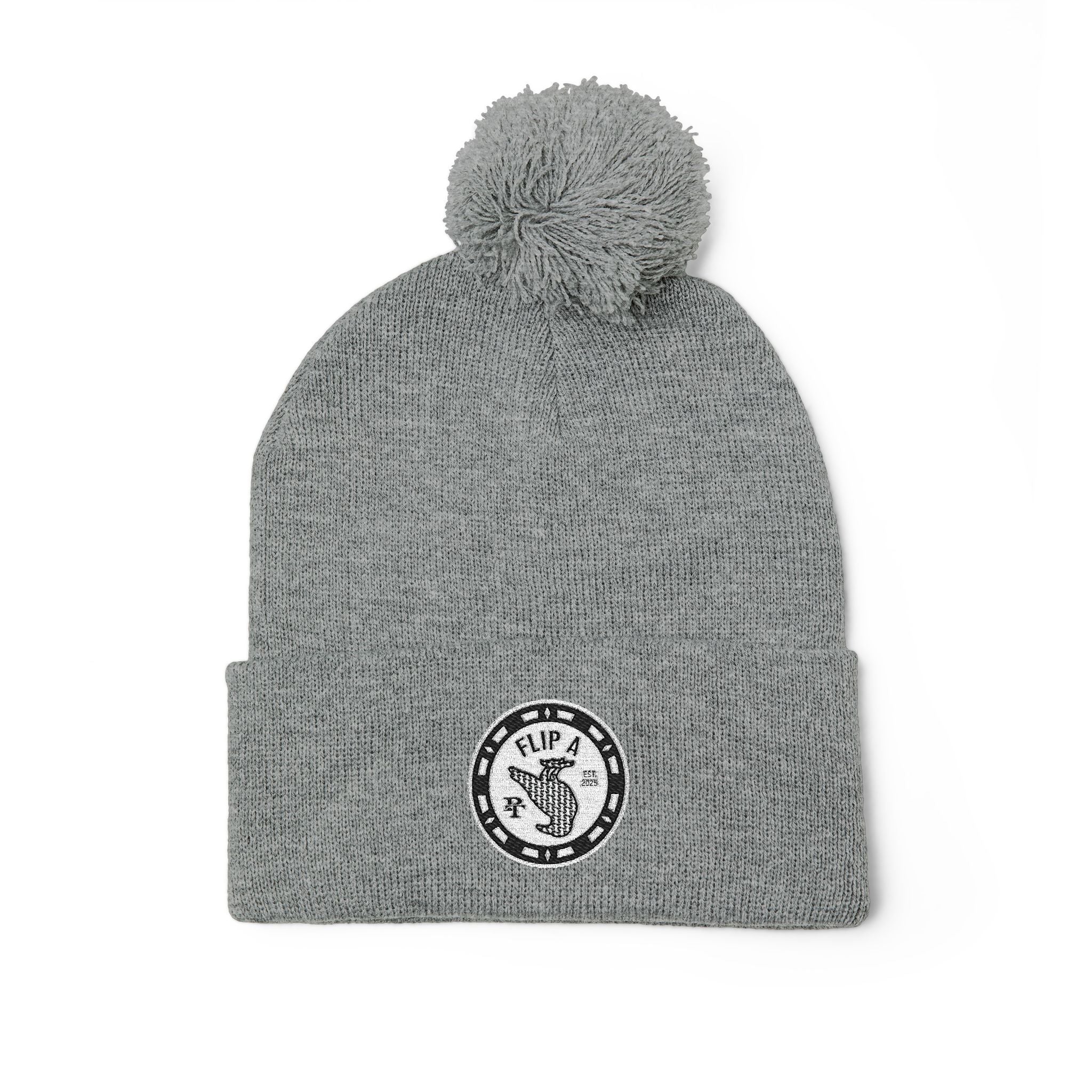 Paper Trail Flip a Bird Premium Pom-Pom Beanie