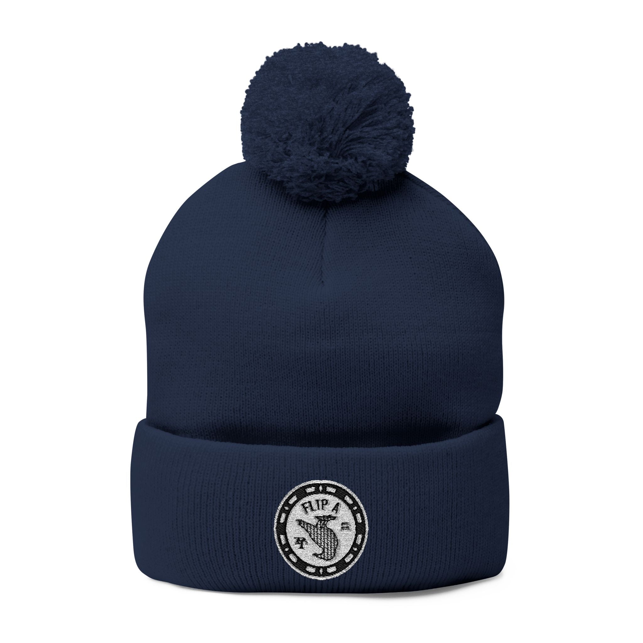 Paper Trail Flip a Bird Premium Pom-Pom Beanie