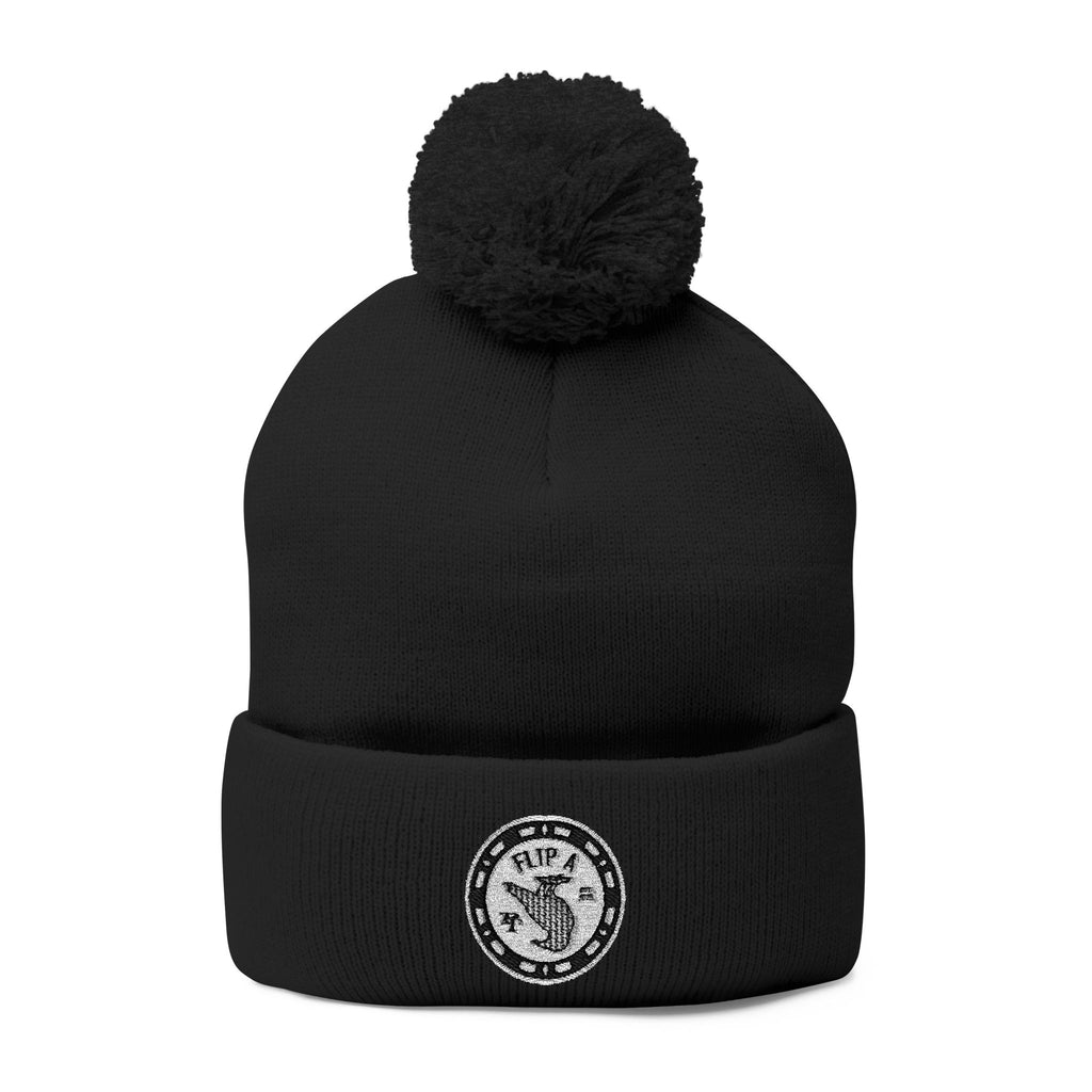 Paper Trail Flip a Bird Premium Pom-Pom Beanie