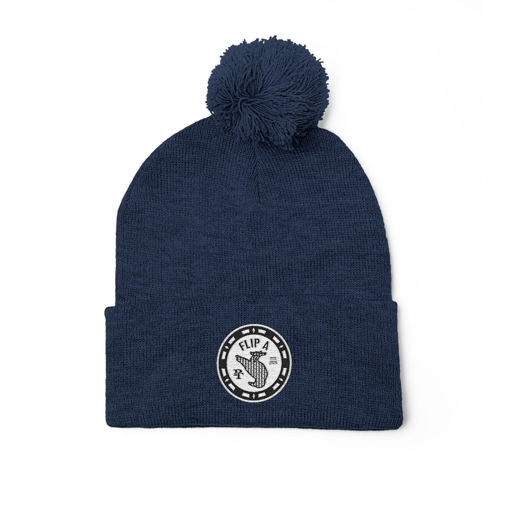 Paper Trail Flip a Bird Premium Pom-Pom Beanie