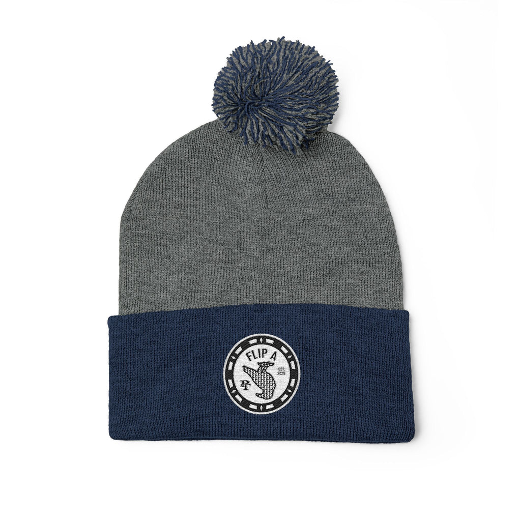 Paper Trail Flip a Bird Premium Pom-Pom Beanie
