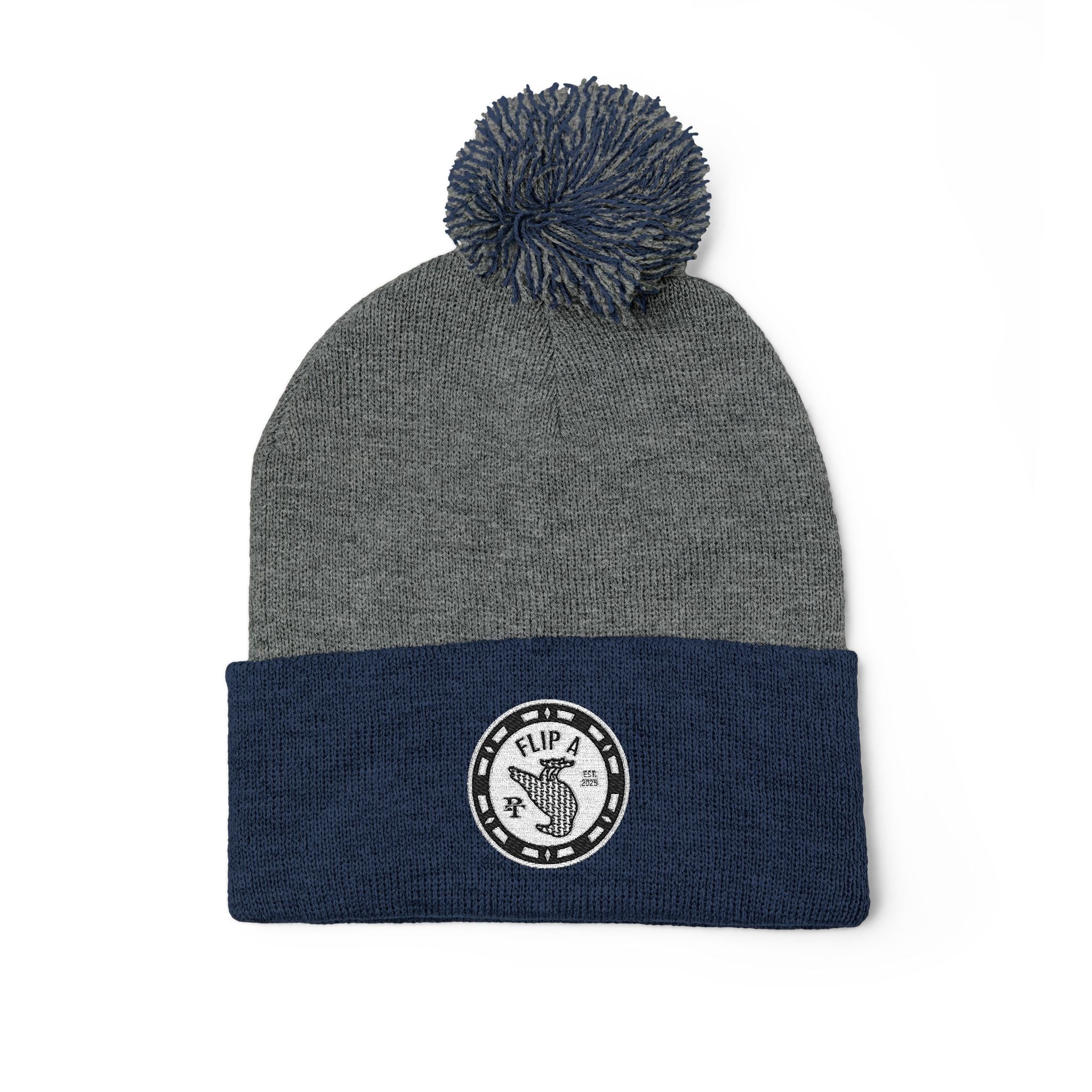 Paper Trail Flip a Bird Premium Pom-Pom Beanie