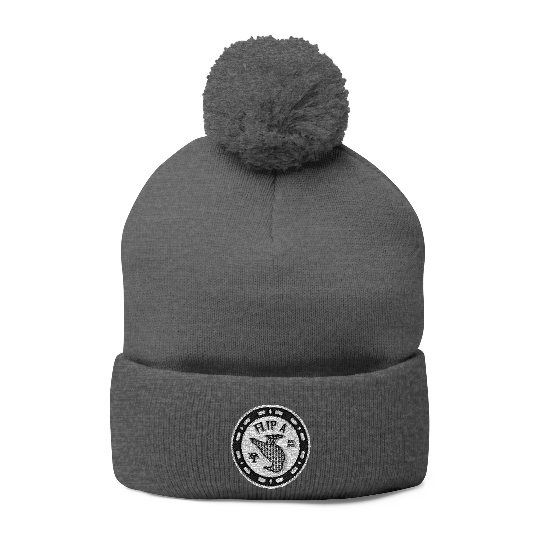 Paper Trail Flip a Bird Premium Pom-Pom Beanie