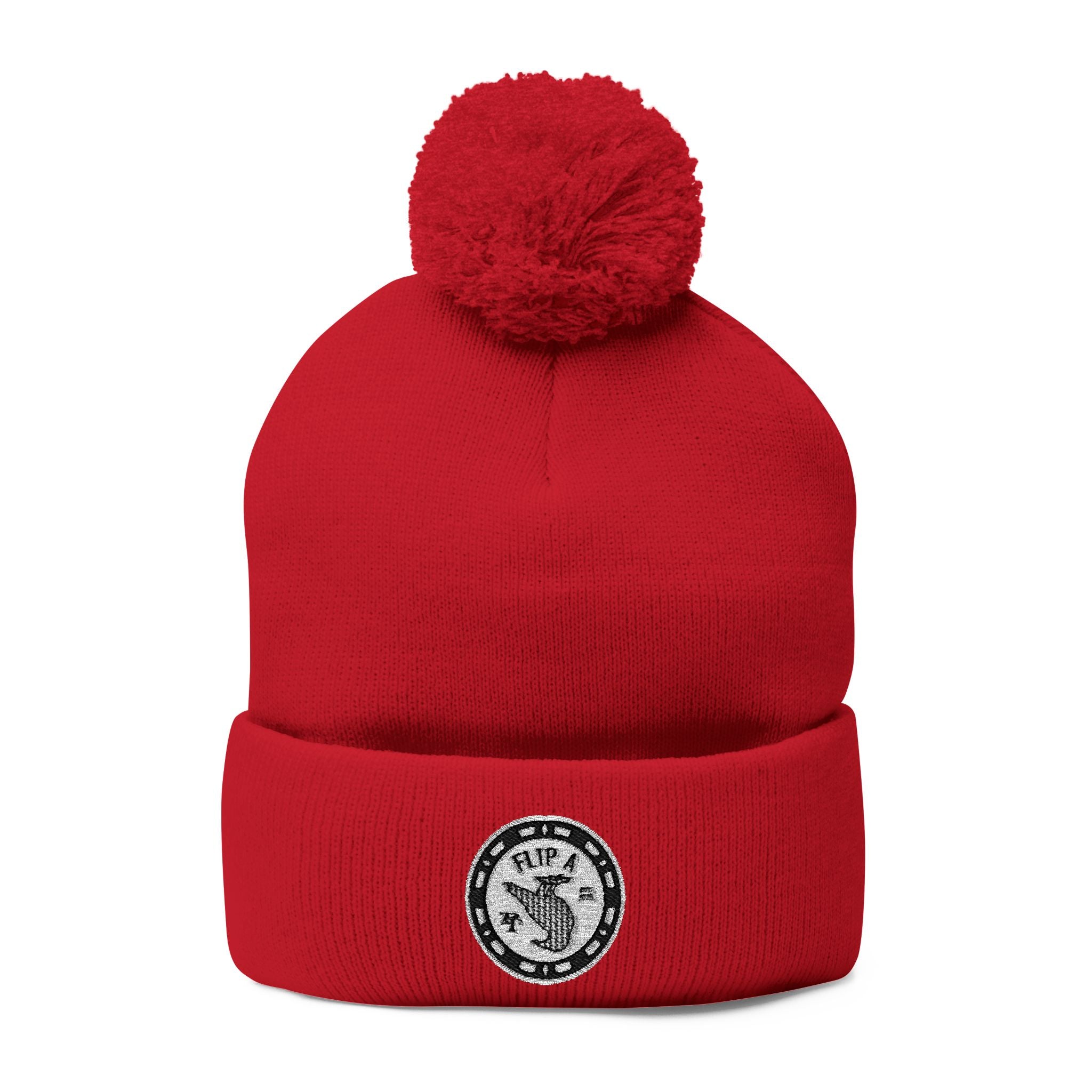 Paper Trail Flip a Bird Premium Pom-Pom Beanie
