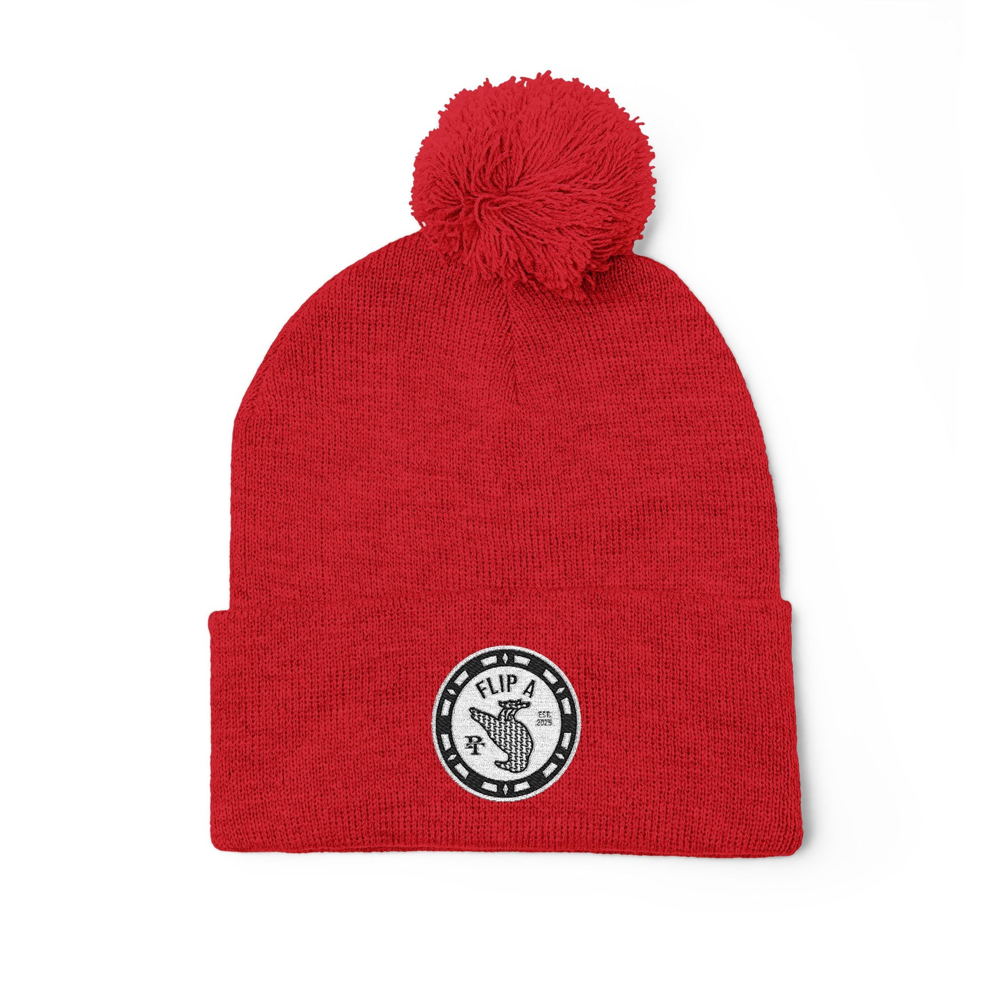Paper Trail Flip a Bird Premium Pom-Pom Beanie