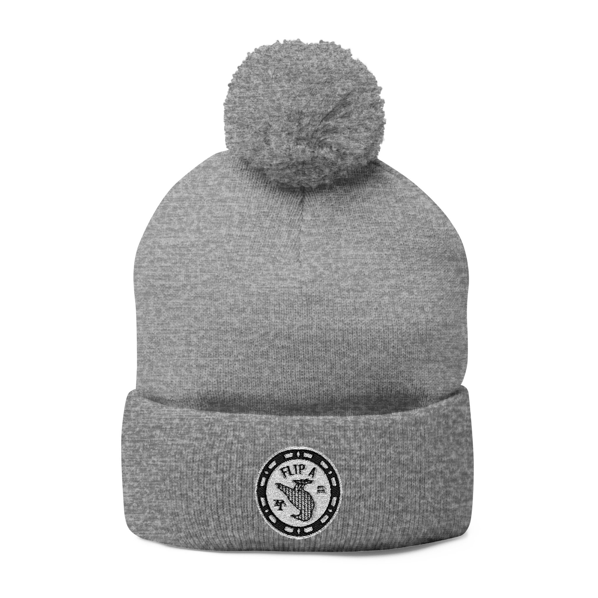 Paper Trail Flip a Bird Premium Pom-Pom Beanie