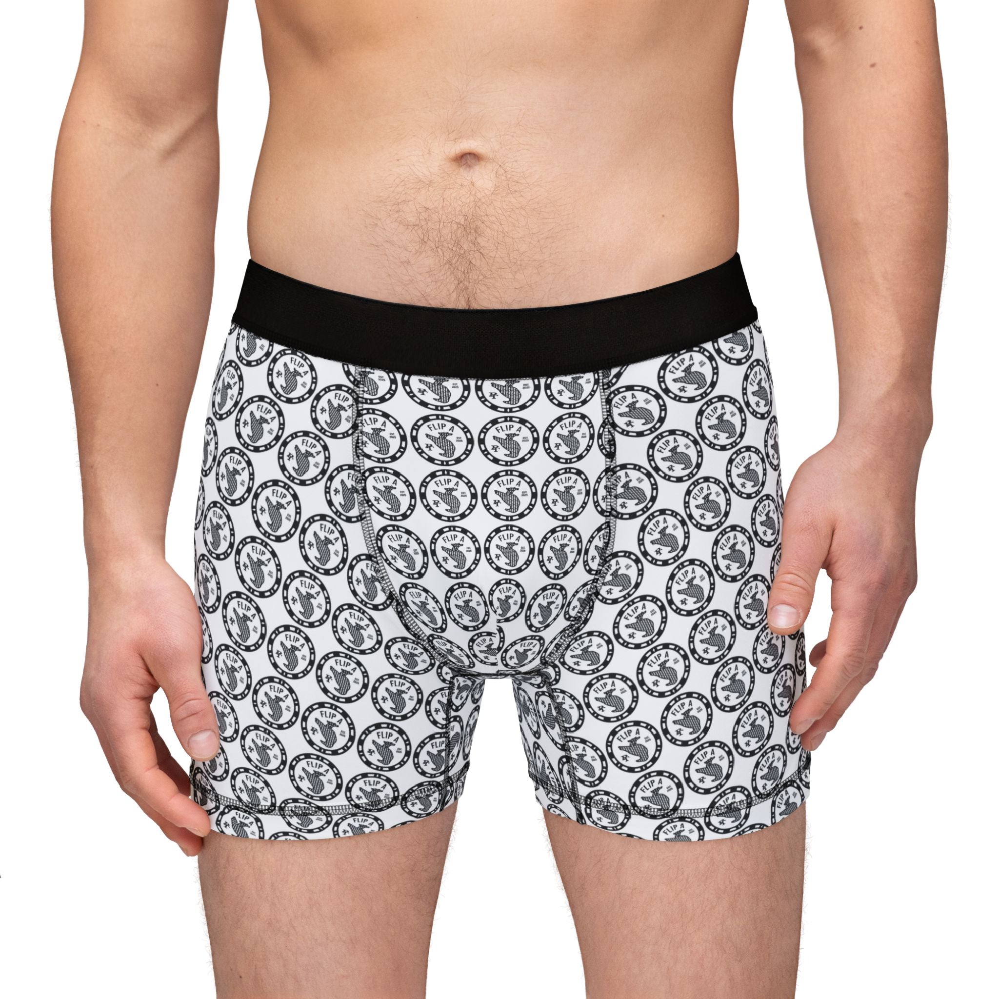 Paper Trail Flip a Bird Monogram Briefs